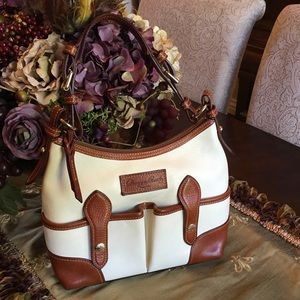 DOONEY & BOURKE Cream Lucy purse